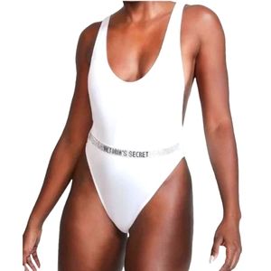 Victoria's Secret Shine Strap Plunge One-Piece Swimsuit